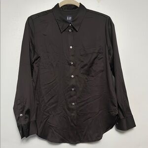 GAP Black Casual Button Down Shirt Classic Design